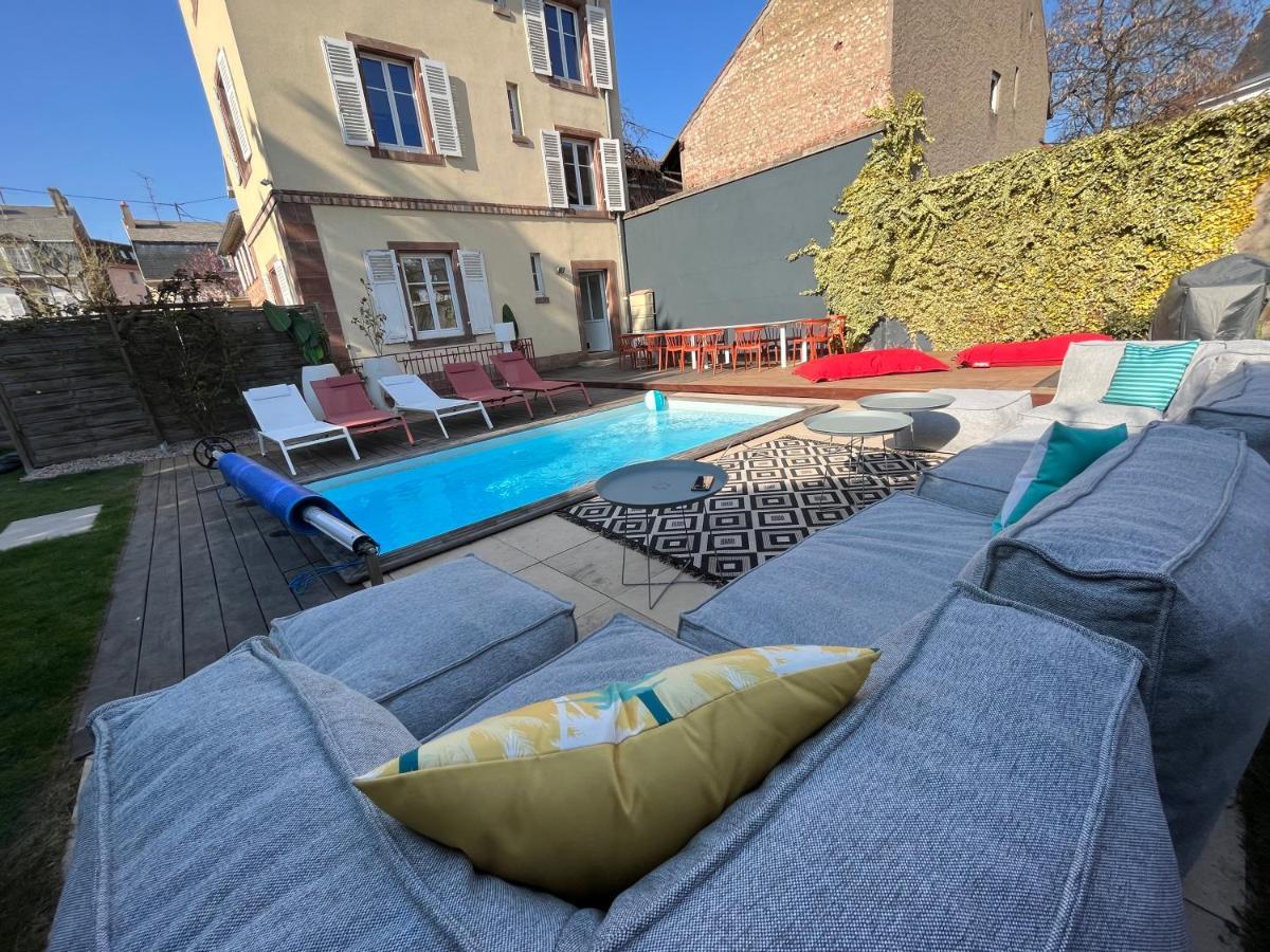 Gite Villa Avril Piscine- Jacuzzi- Sauna - 15 Pers-Proche Europapark Селеста Екстер'єр фото